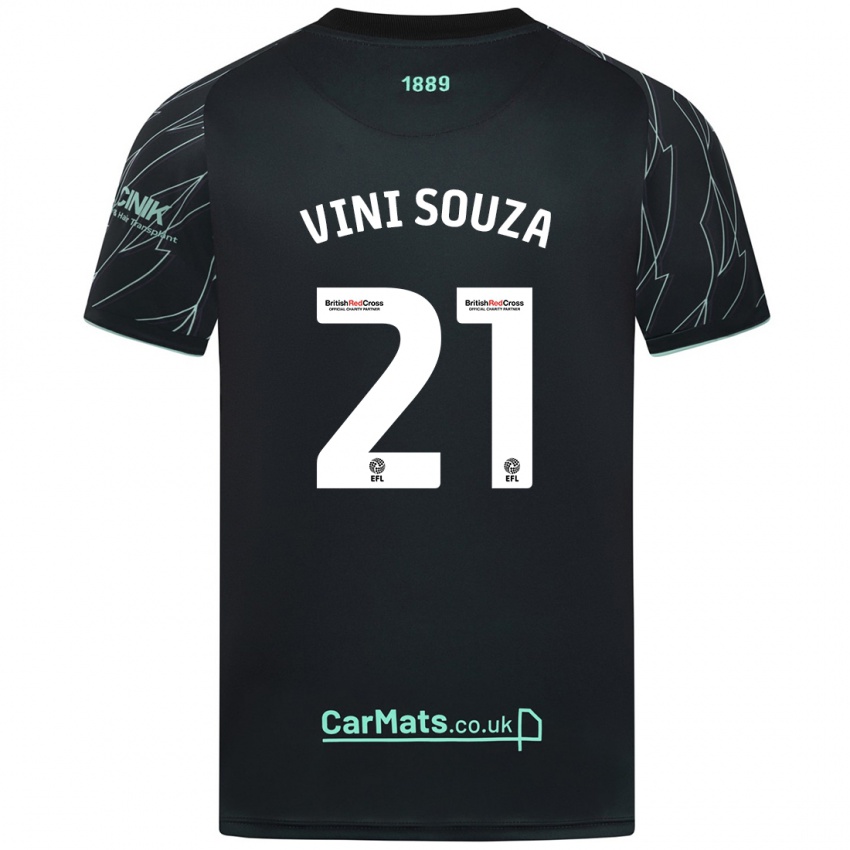 Herren Vini Souza #21 Schwarz Grün Auswärtstrikot Trikot 2024/25 T-Shirt Österreich