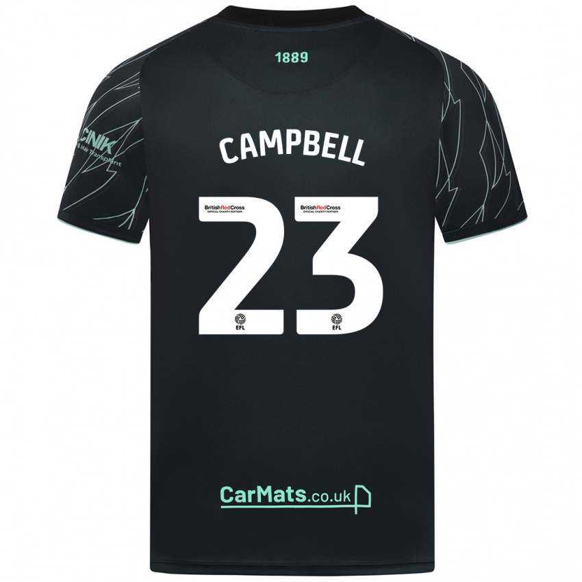 Herren Tyrese Campbell #23 Schwarz Grün Auswärtstrikot Trikot 2024/25 T-Shirt Österreich