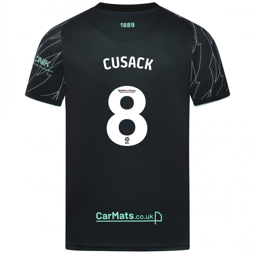 Herren Maddy Cusack † #8 Schwarz Grün Auswärtstrikot Trikot 2024/25 T-Shirt Österreich