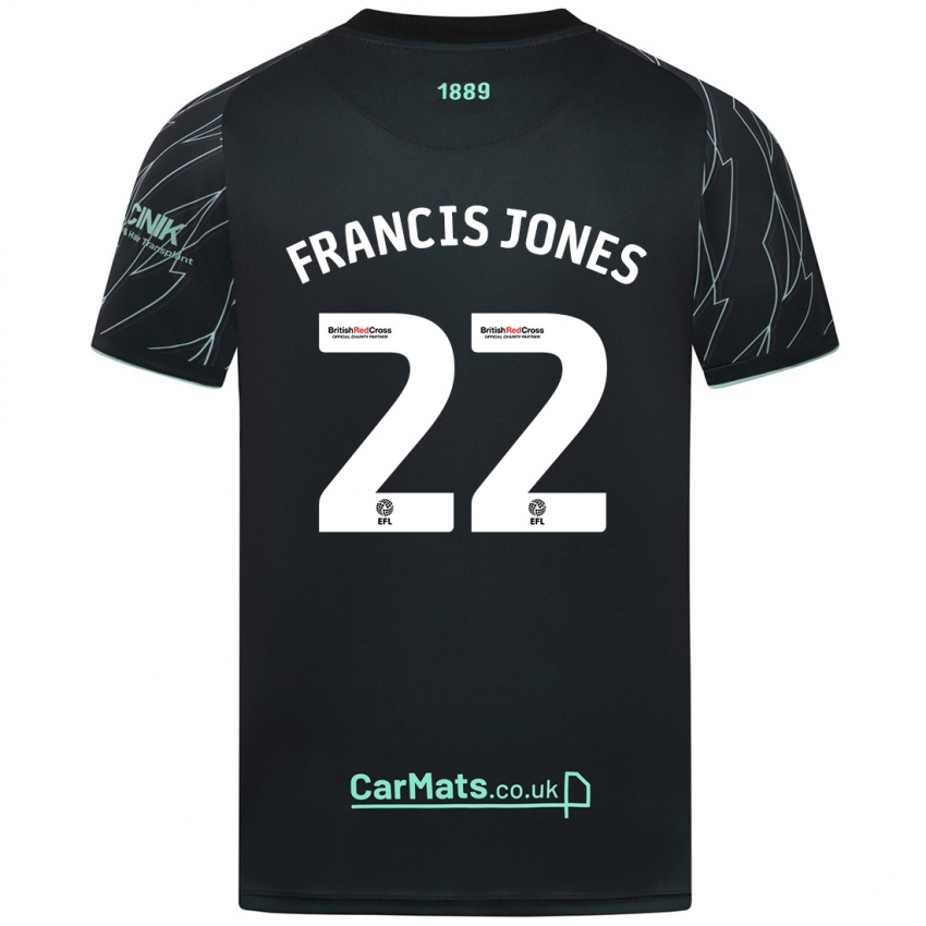 Herren Maria Francis-Jones #22 Schwarz Grün Auswärtstrikot Trikot 2024/25 T-Shirt Österreich