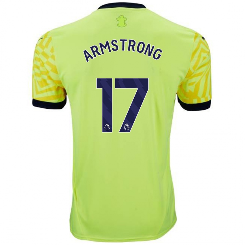 Herren Stuart Armstrong #17 Gelb Auswärtstrikot Trikot 2024/25 T-Shirt Österreich