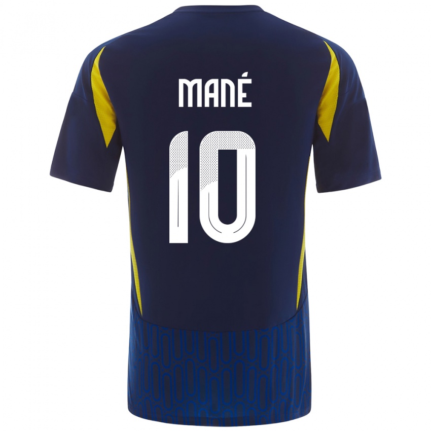 Herren Sadio Mane #10 Blau Gelb Auswärtstrikot Trikot 2024/25 T-Shirt Österreich