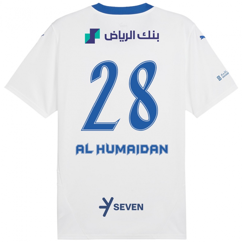 Herren Fay Al-Humaidan #28 Weiß Blau Auswärtstrikot Trikot 2024/25 T-Shirt Österreich