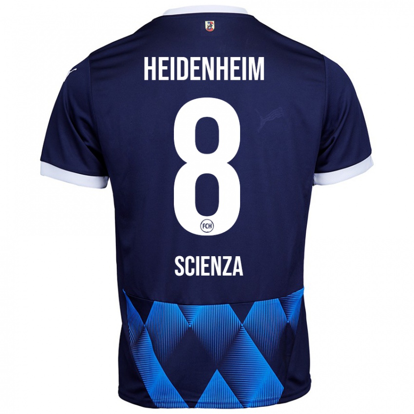 Herren Léo Scienza #8 Dunkel Marineblau Auswärtstrikot Trikot 2024/25 T-Shirt Österreich