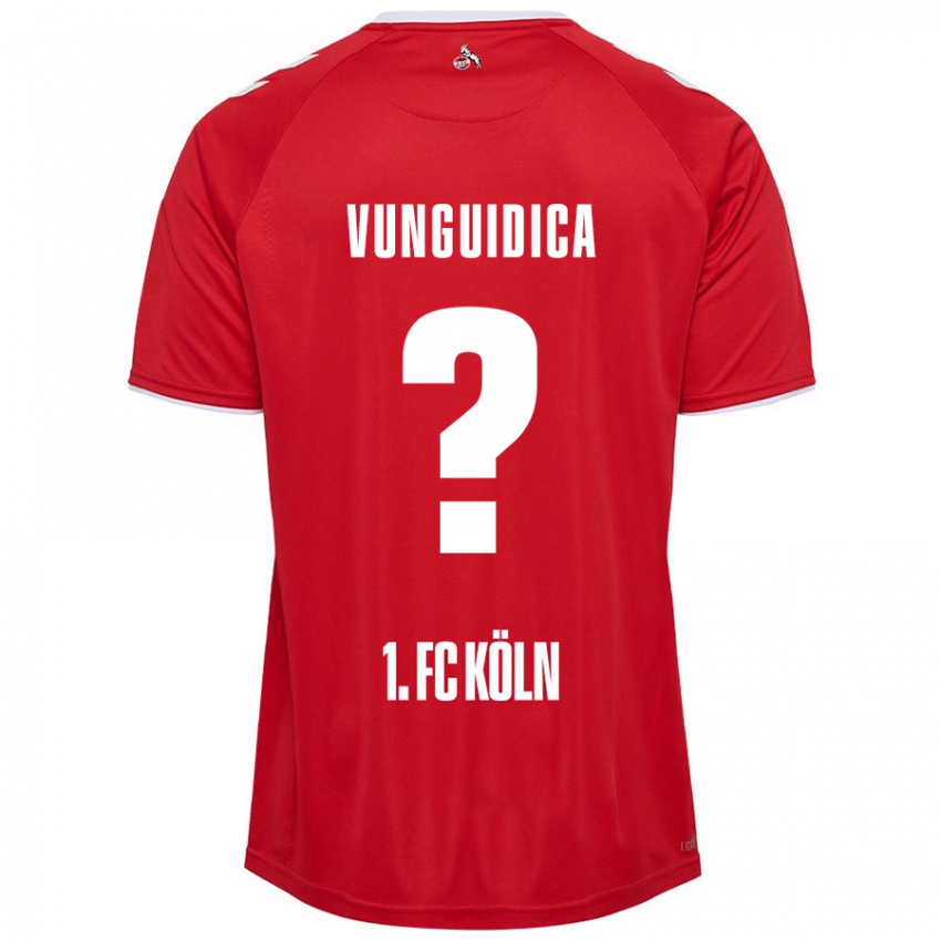 Herren Exaouse Vunguidica #0 Rot Weiß Auswärtstrikot Trikot 2024/25 T-Shirt Österreich