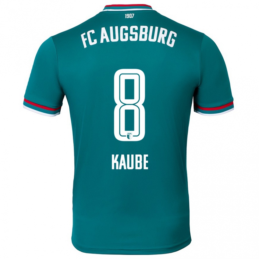 Herren Moritz Kaube #8 Dunkelgrün Auswärtstrikot Trikot 2024/25 T-Shirt Österreich