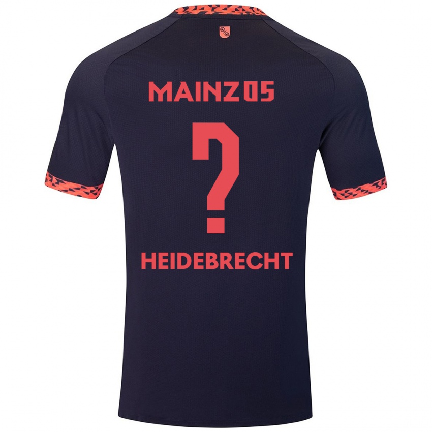 Herren Elias Heidebrecht #0 Blau Korallenrot Auswärtstrikot Trikot 2024/25 T-Shirt Österreich