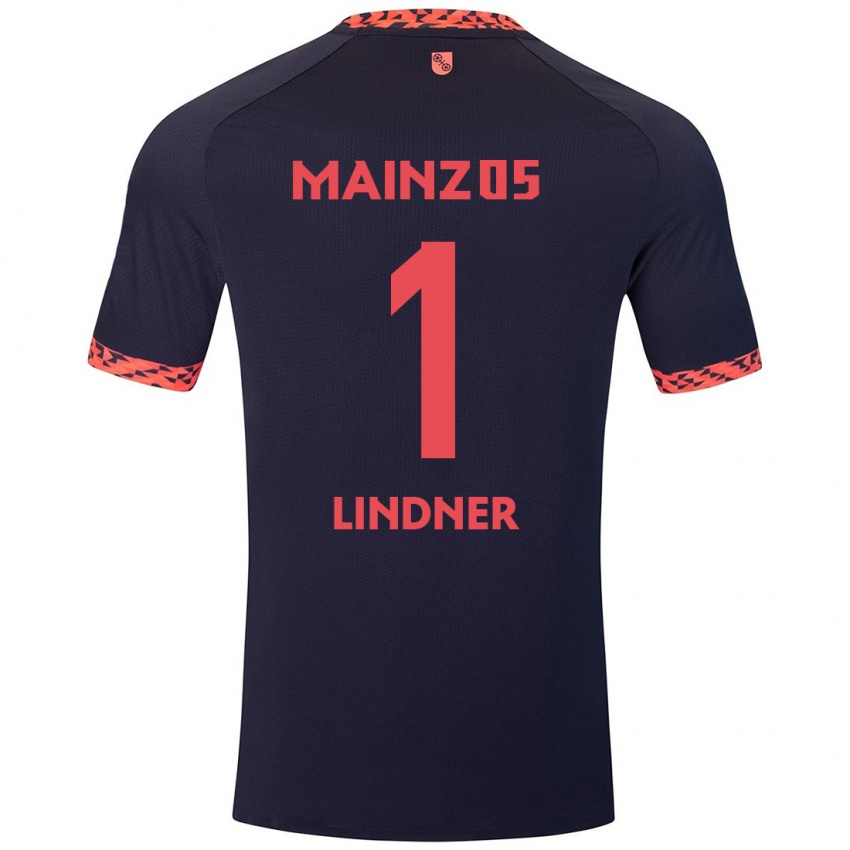 Herren Sophie Lindner #1 Blau Korallenrot Auswärtstrikot Trikot 2024/25 T-Shirt Österreich