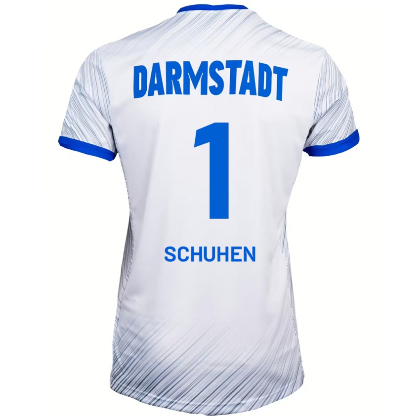 Herren Marcel Schuhen #1 Weiß Blau Auswärtstrikot Trikot 2024/25 T-Shirt Österreich