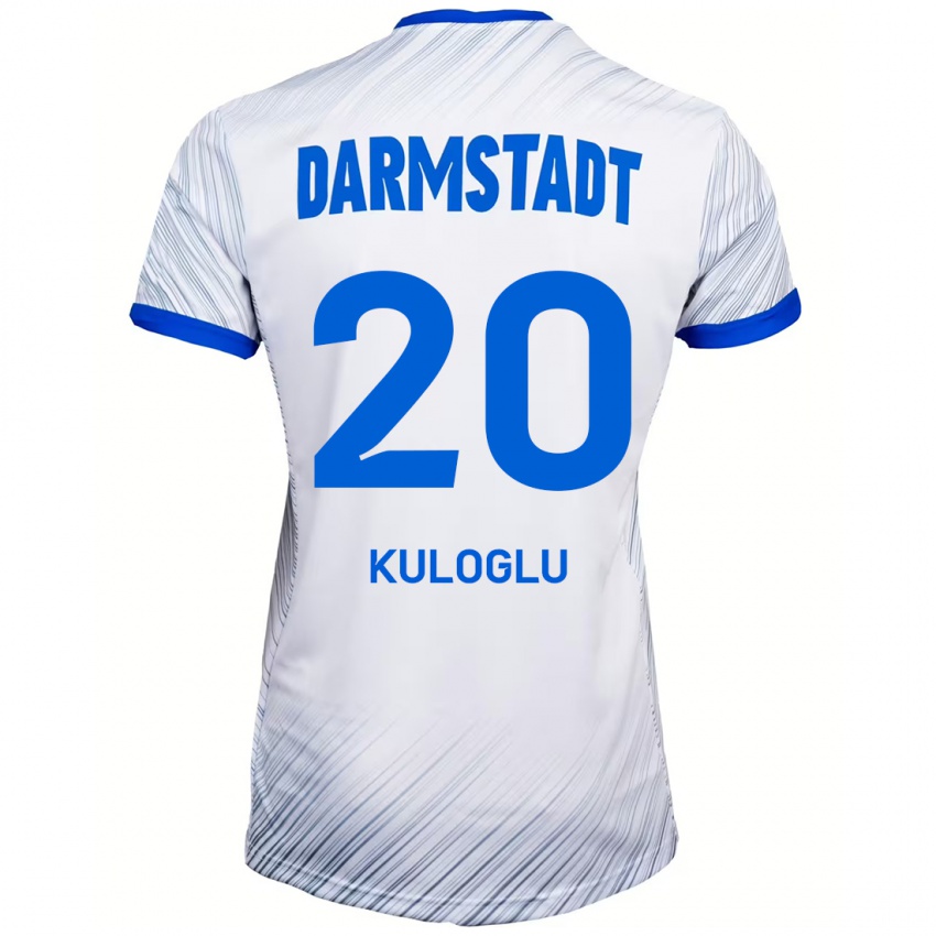 Herren Can Kuloglu #20 Weiß Blau Auswärtstrikot Trikot 2024/25 T-Shirt Österreich