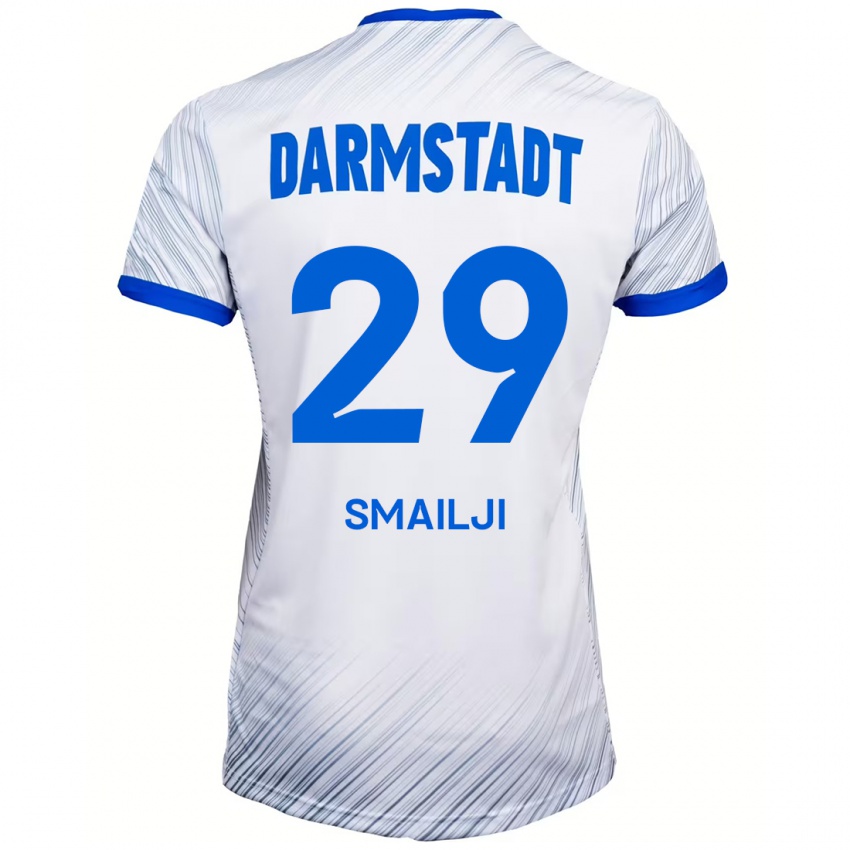 Herren Esad Smailji #29 Weiß Blau Auswärtstrikot Trikot 2024/25 T-Shirt Österreich