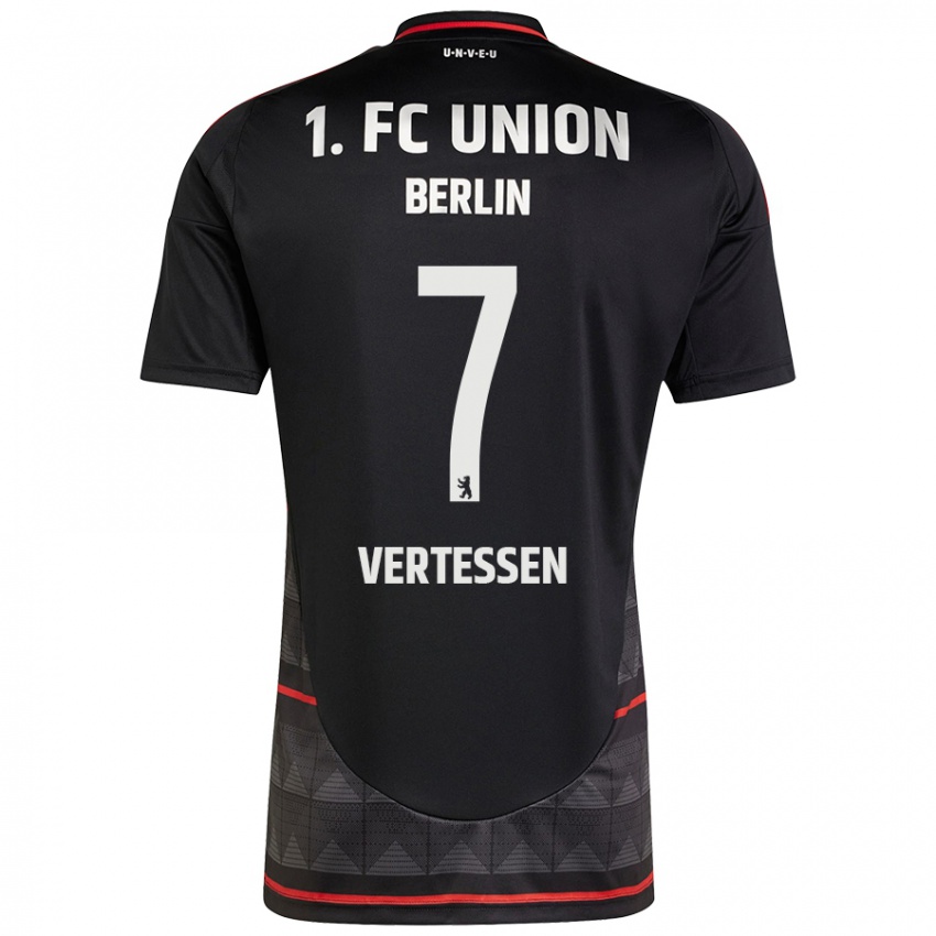 Herren Yorbe Vertessen #7 Schwarz Auswärtstrikot Trikot 2024/25 T-Shirt Österreich