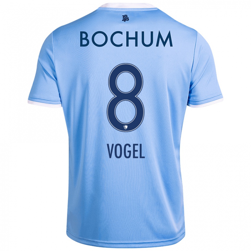 Herren Ann-Sophie Vogel #8 Himmelblau Auswärtstrikot Trikot 2024/25 T-Shirt Österreich