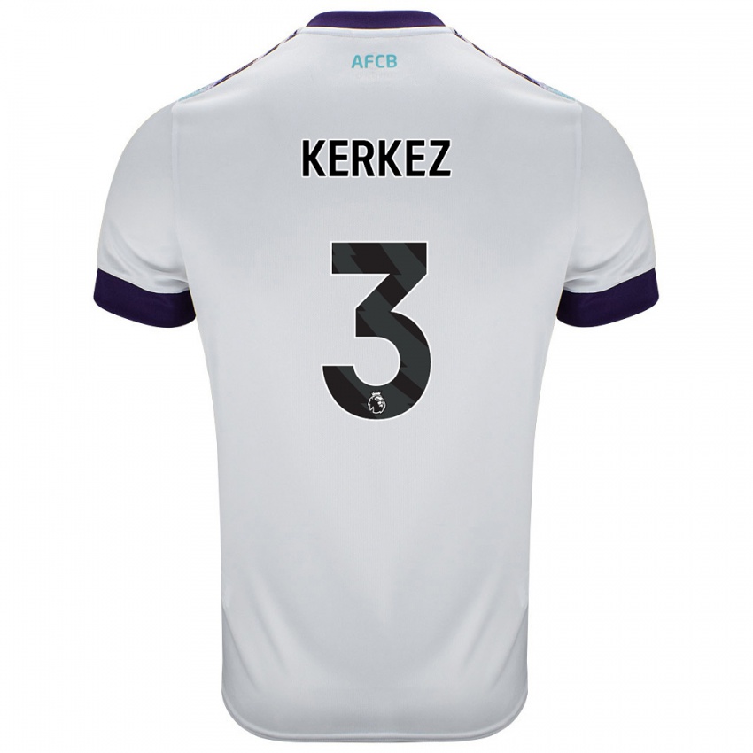 Herren Milos Kerkez #3 Weiß Grün Lila Auswärtstrikot Trikot 2024/25 T-Shirt Österreich