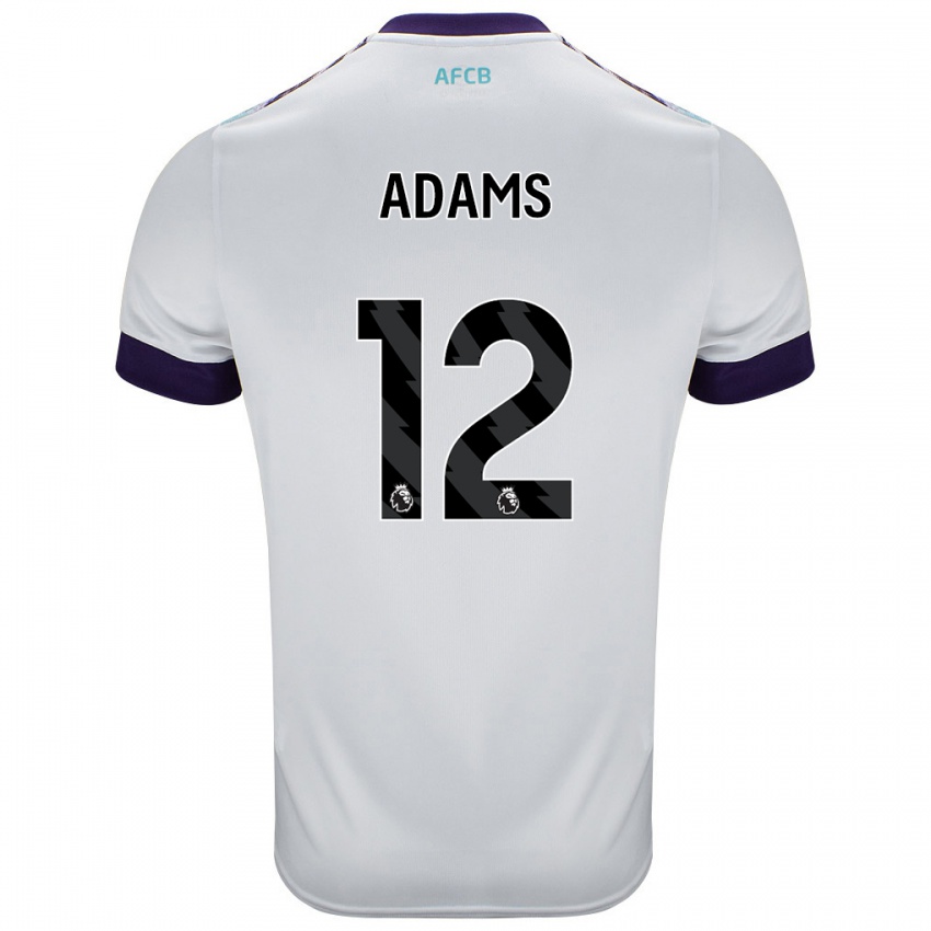 Herren Tyler Adams #12 Weiß Grün Lila Auswärtstrikot Trikot 2024/25 T-Shirt Österreich