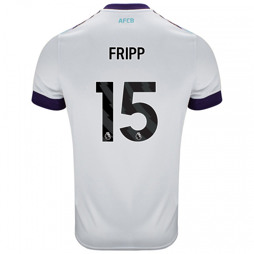 Herren Kelly Fripp #15 Weiß Grün Lila Auswärtstrikot Trikot 2024/25 T-Shirt Österreich