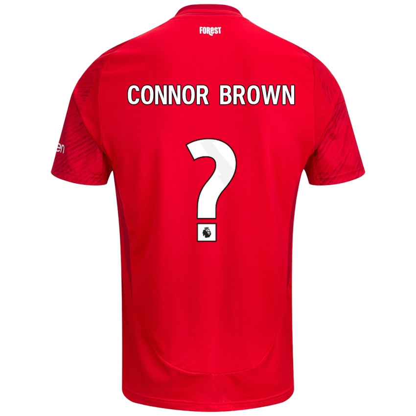 Damen Connor Brown #0 Rot Weiß Heimtrikot Trikot 2024/25 T-Shirt Österreich