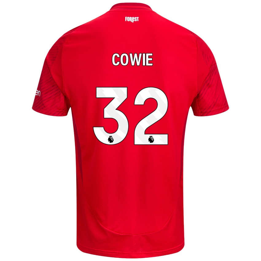 Damen Abi Cowie #32 Rot Weiß Heimtrikot Trikot 2024/25 T-Shirt Österreich