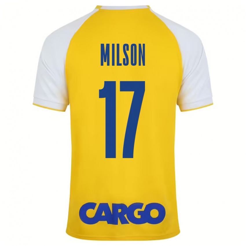 Damen Milson #17 Gelb Weiß Heimtrikot Trikot 2024/25 T-Shirt Österreich