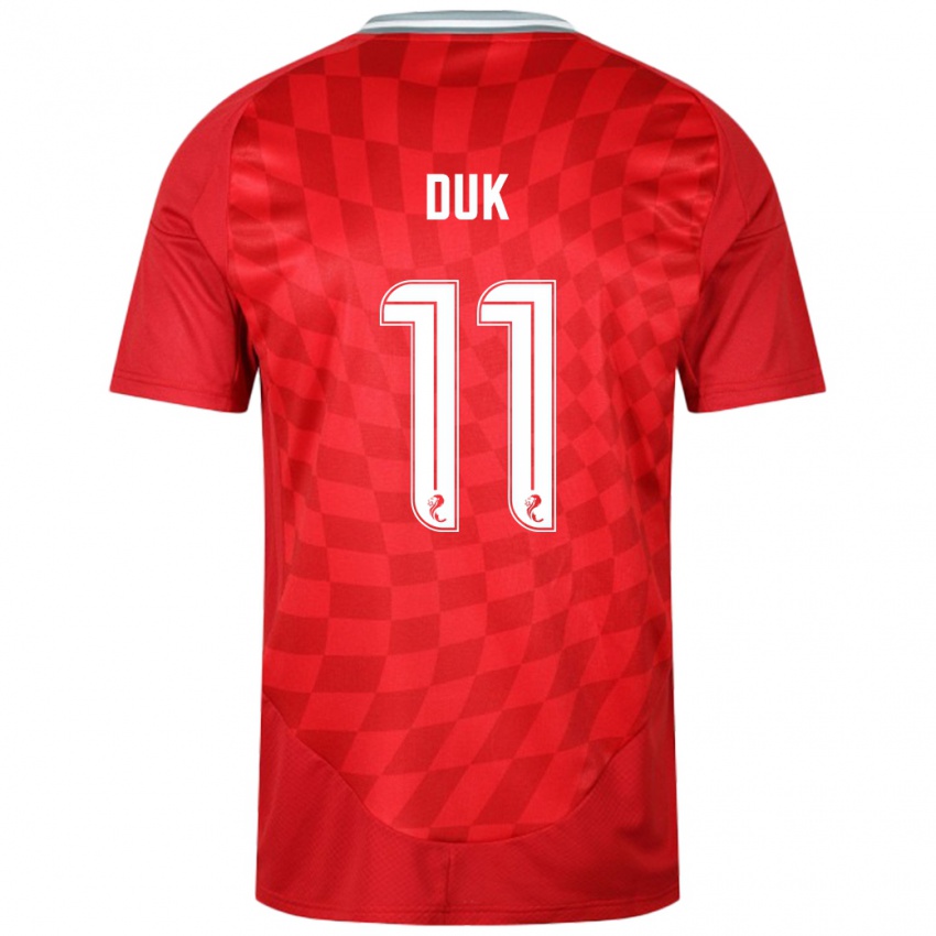 Damen Duk #11 Rot Heimtrikot Trikot 2024/25 T-Shirt Österreich