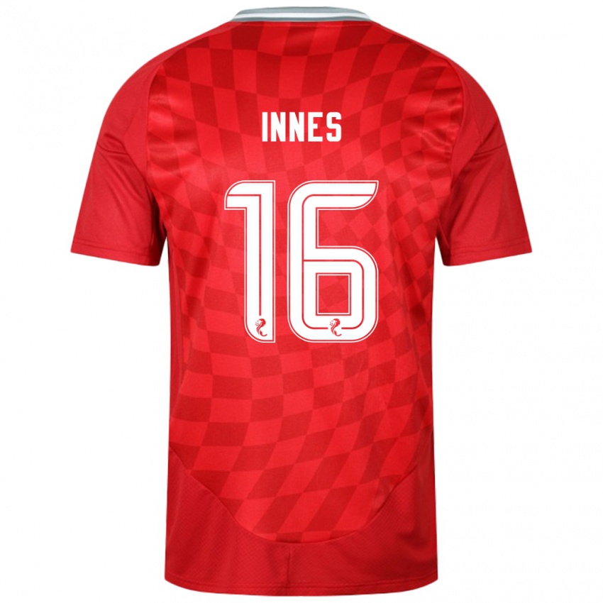 Damen Hannah Innes #16 Rot Heimtrikot Trikot 2024/25 T-Shirt Österreich