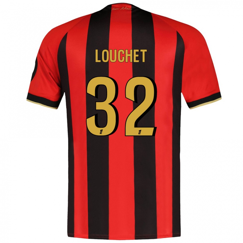 Damen Tom Louchet #32 Rot Schwarz Heimtrikot Trikot 2024/25 T-Shirt Österreich