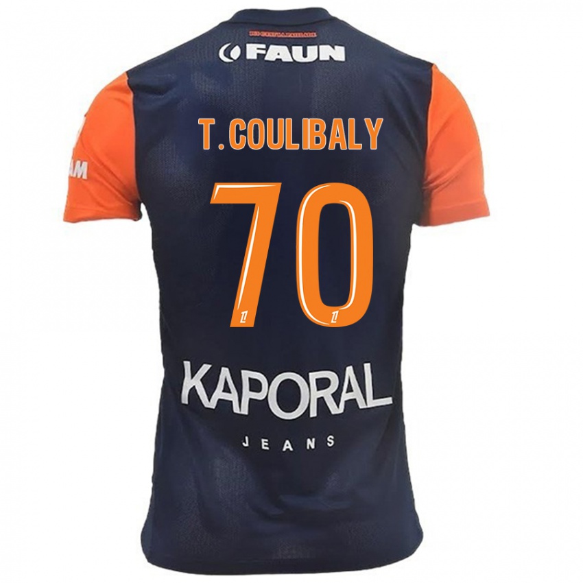 Damen Tanguy Coulibaly #70 Marineblau Orange Heimtrikot Trikot 2024/25 T-Shirt Österreich