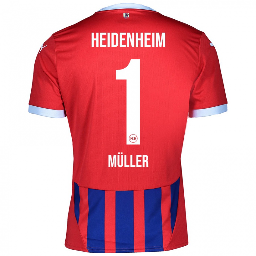 Damen Kevin Müller #1 Rot Blau Heimtrikot Trikot 2024/25 T-Shirt Österreich