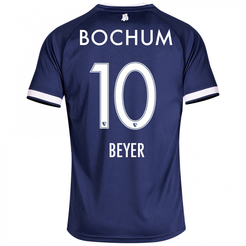 Damen Pia Beyer #10 Dunkelblau Heimtrikot Trikot 2024/25 T-Shirt Österreich