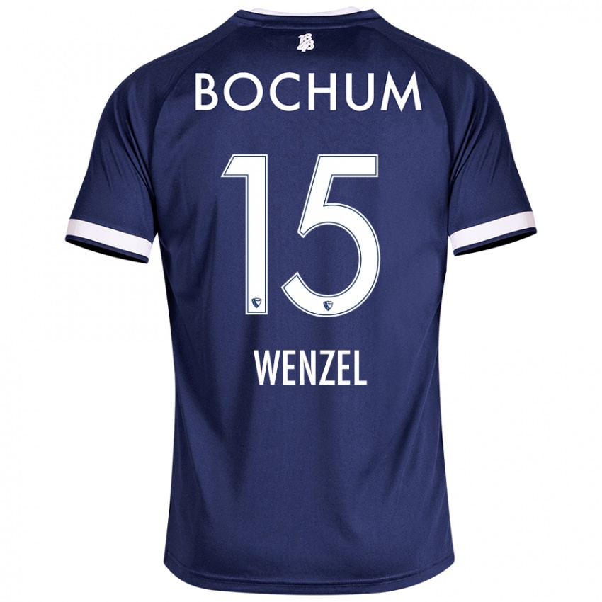 Damen Franziska Wenzel #15 Dunkelblau Heimtrikot Trikot 2024/25 T-Shirt Österreich