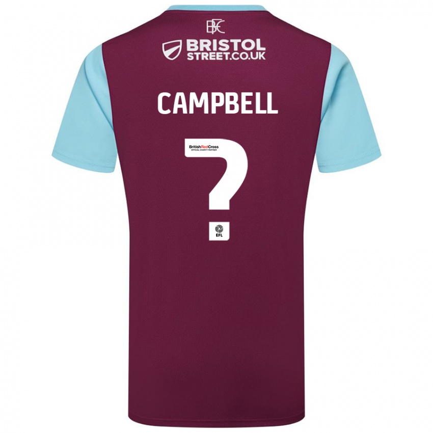 Damen Murray Campbell #0 Burgunderrot Himmelblau Heimtrikot Trikot 2024/25 T-Shirt Österreich