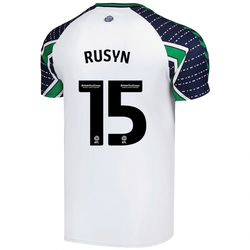 Damen Nazariy Rusyn #15 Weiß Auswärtstrikot Trikot 2024/25 T-Shirt Österreich