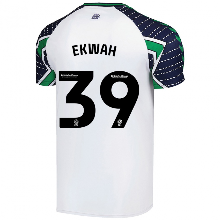 Damen Pierre Ekwah #39 Weiß Auswärtstrikot Trikot 2024/25 T-Shirt Österreich