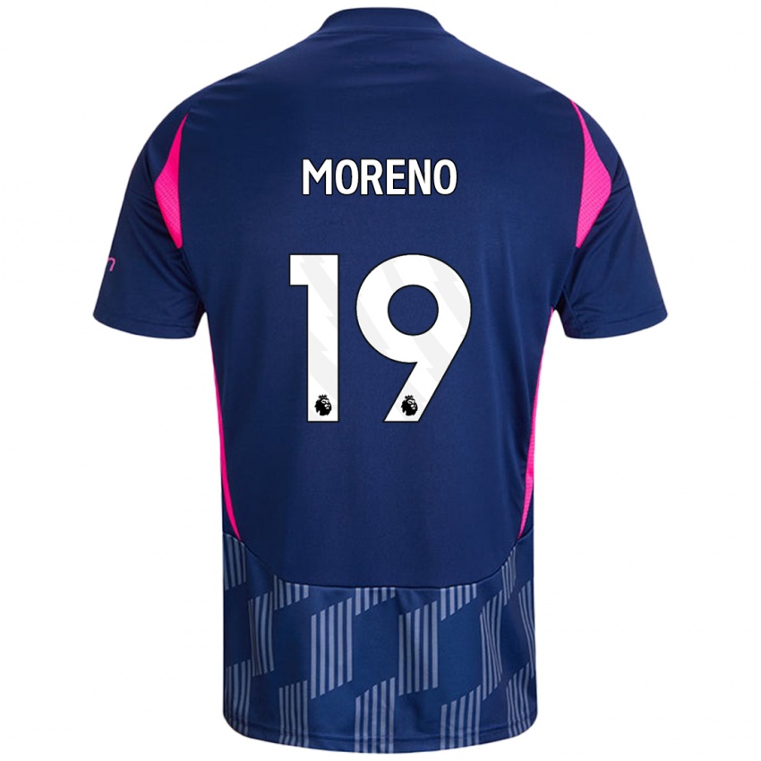 Damen Alex Moreno #19 Königsblau Rosa Auswärtstrikot Trikot 2024/25 T-Shirt Österreich