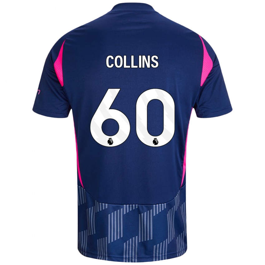 Damen Sam Collins #60 Königsblau Rosa Auswärtstrikot Trikot 2024/25 T-Shirt Österreich