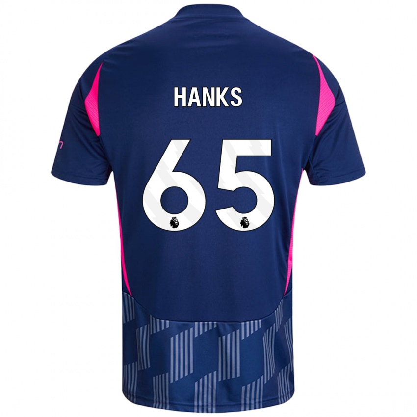 Damen Justin Hanks #65 Königsblau Rosa Auswärtstrikot Trikot 2024/25 T-Shirt Österreich