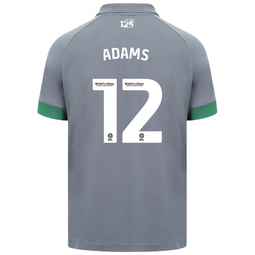 Damen Kelly Adams #12 Dunkelgrau Auswärtstrikot Trikot 2024/25 T-Shirt Österreich