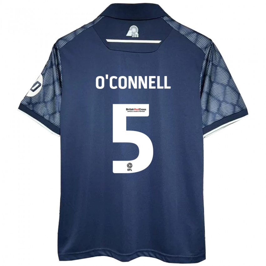 Damen Eoghan O'connell #5 Schwarz Auswärtstrikot Trikot 2024/25 T-Shirt Österreich