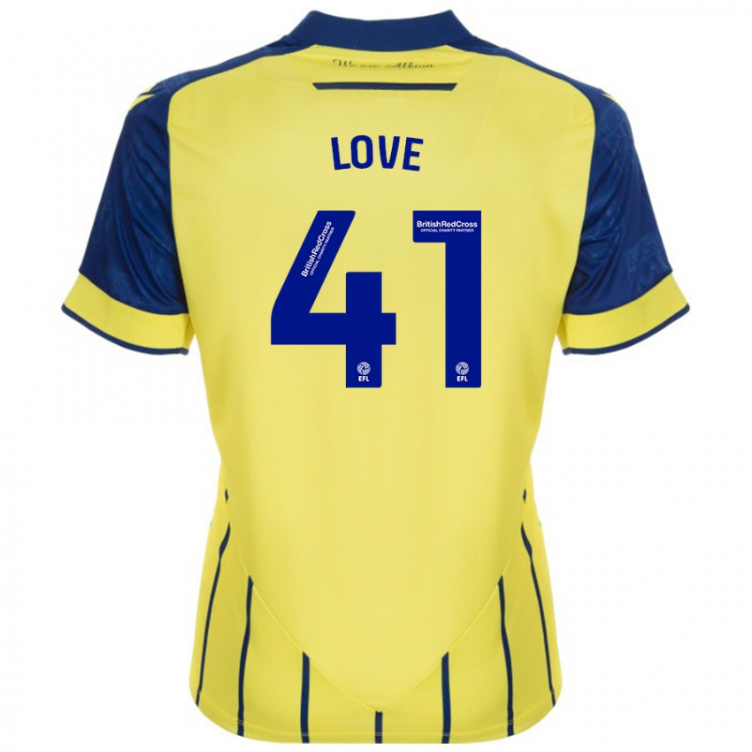 Damen Layton Love #41 Gelb Blau Auswärtstrikot Trikot 2024/25 T-Shirt Österreich