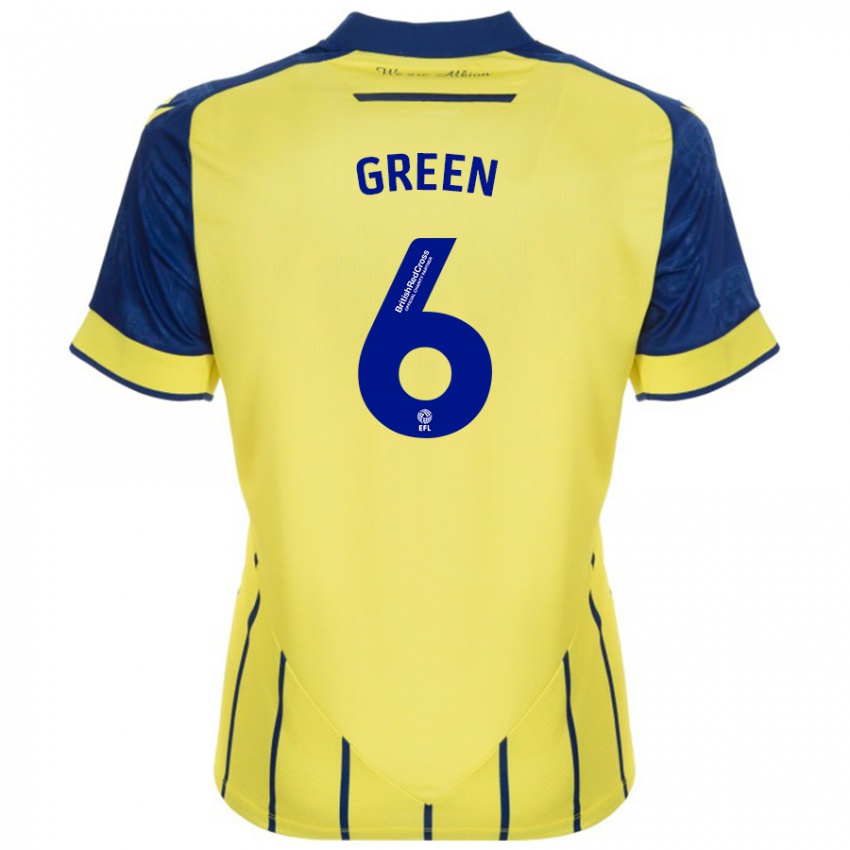 Damen Isabel Green #6 Gelb Blau Auswärtstrikot Trikot 2024/25 T-Shirt Österreich