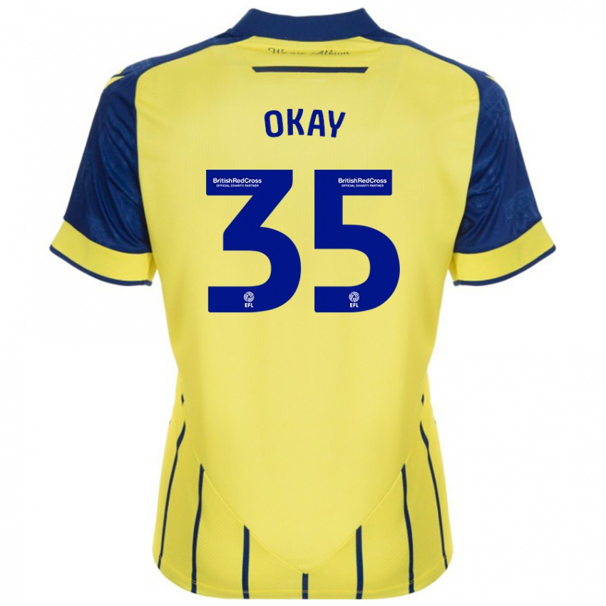 Damen Okay Yokuslu #35 Gelb Blau Auswärtstrikot Trikot 2024/25 T-Shirt Österreich