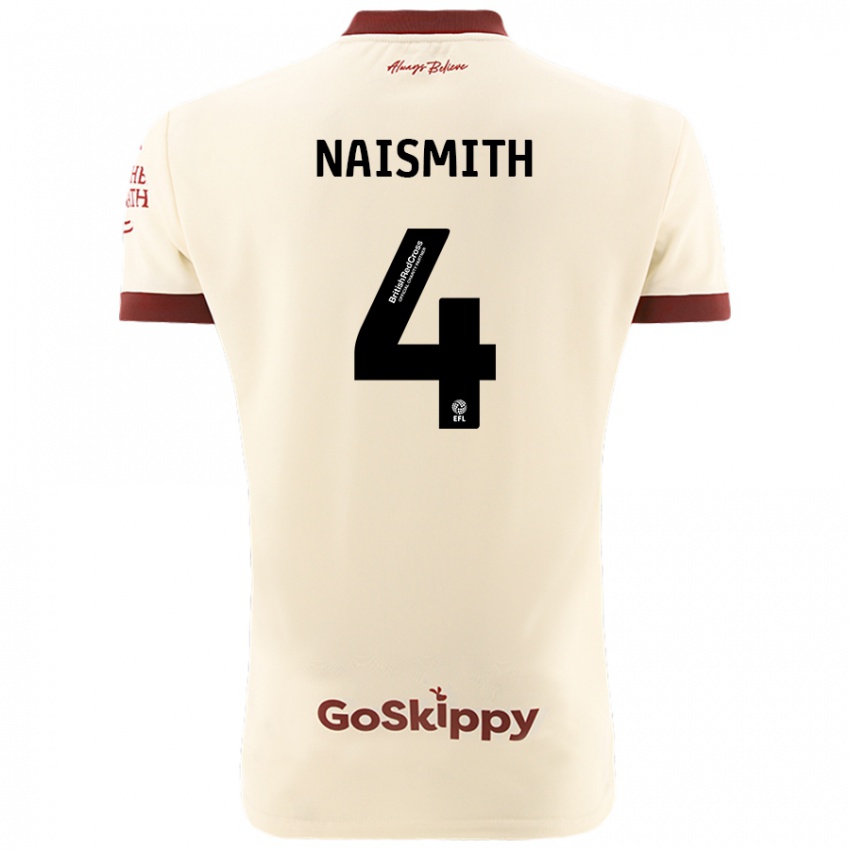 Damen Kal Naismith #4 Cremeweiß Auswärtstrikot Trikot 2024/25 T-Shirt Österreich