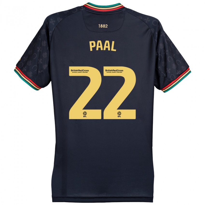 Damen Kenneth Paal #22 Dunkelmarineblau Auswärtstrikot Trikot 2024/25 T-Shirt Österreich