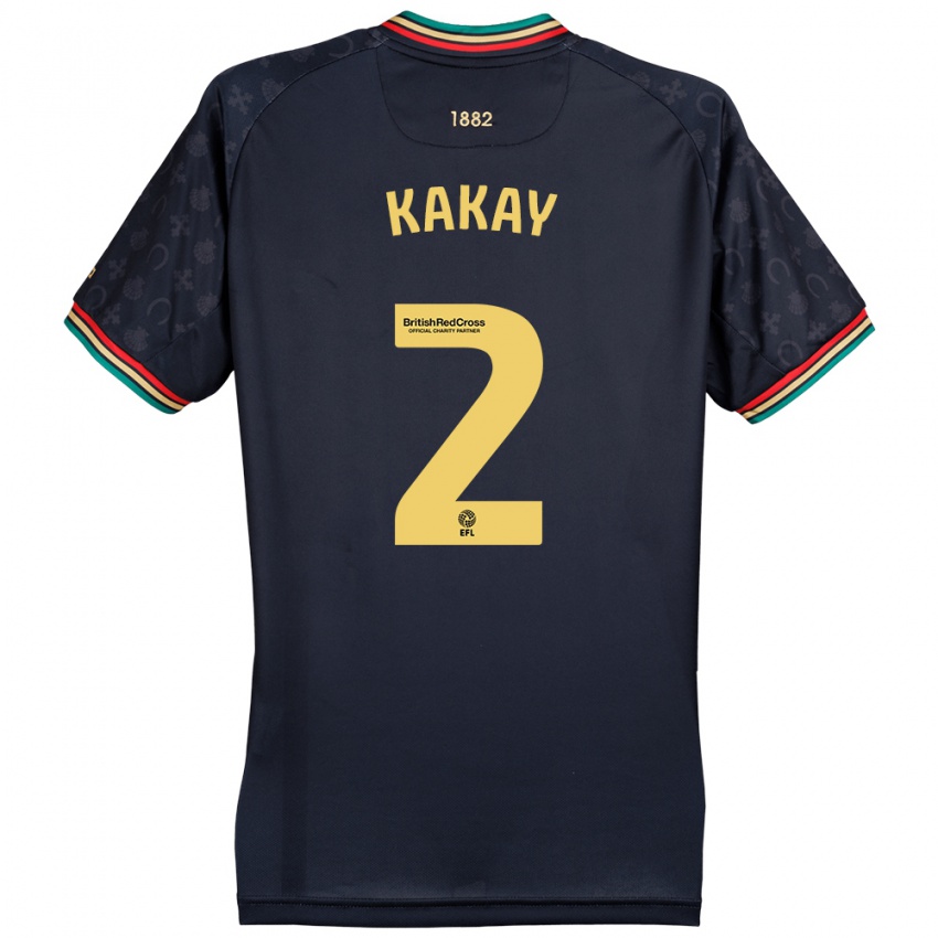 Damen Osman Kakay #2 Dunkelmarineblau Auswärtstrikot Trikot 2024/25 T-Shirt Österreich