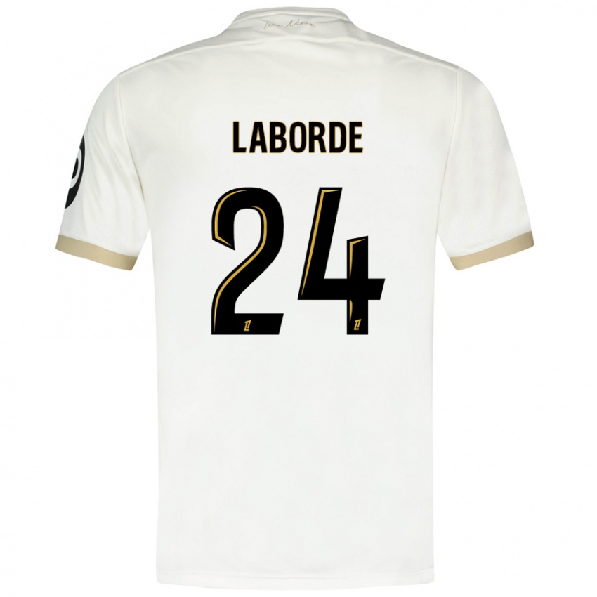 Damen Gaëtan Laborde #24 Weißgold Auswärtstrikot Trikot 2024/25 T-Shirt Österreich