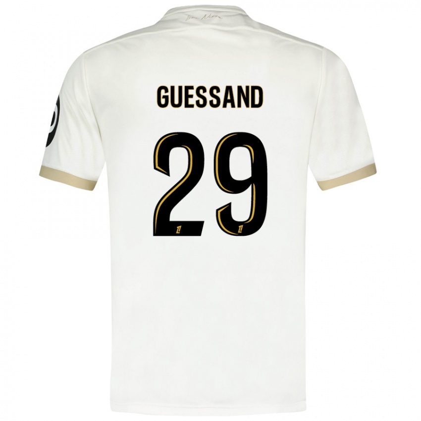 Damen Evann Guessand #29 Weißgold Auswärtstrikot Trikot 2024/25 T-Shirt Österreich