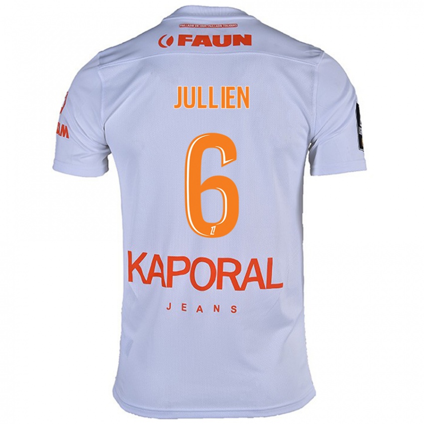 Damen Christopher Jullien #6 Weiß Auswärtstrikot Trikot 2024/25 T-Shirt Österreich