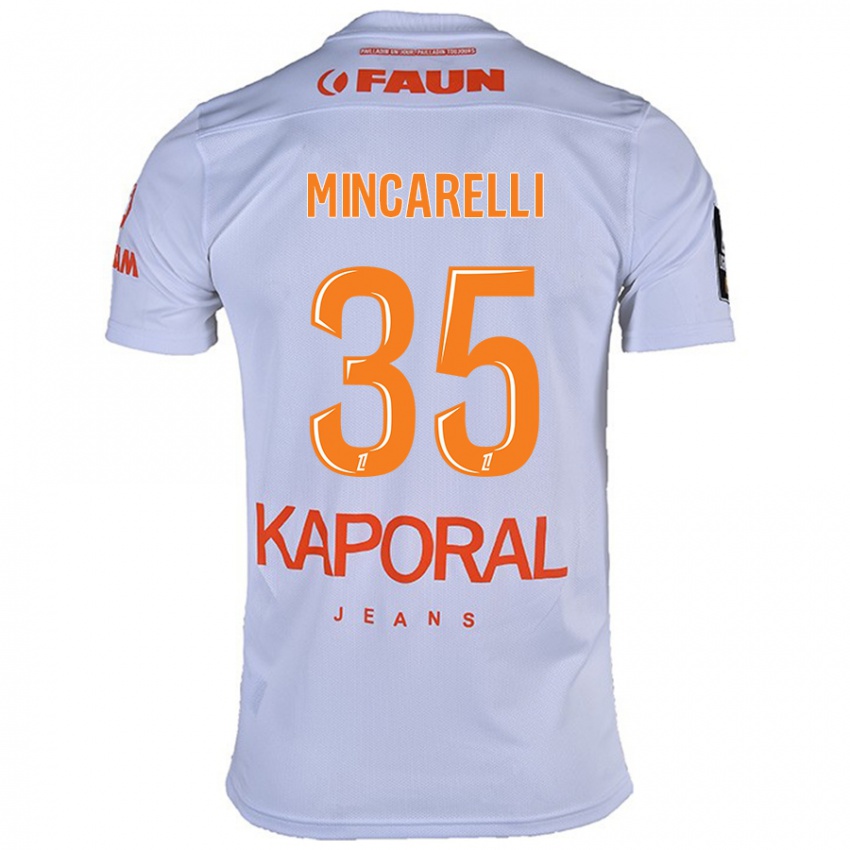 Damen Lucas Mincarelli #35 Weiß Auswärtstrikot Trikot 2024/25 T-Shirt Österreich