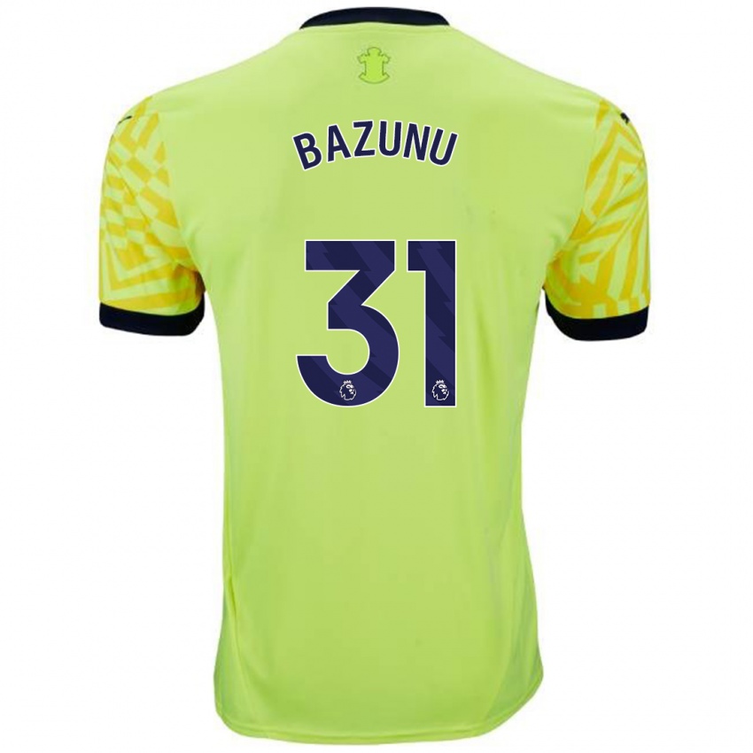 Damen Gavin Bazunu #31 Gelb Auswärtstrikot Trikot 2024/25 T-Shirt Österreich