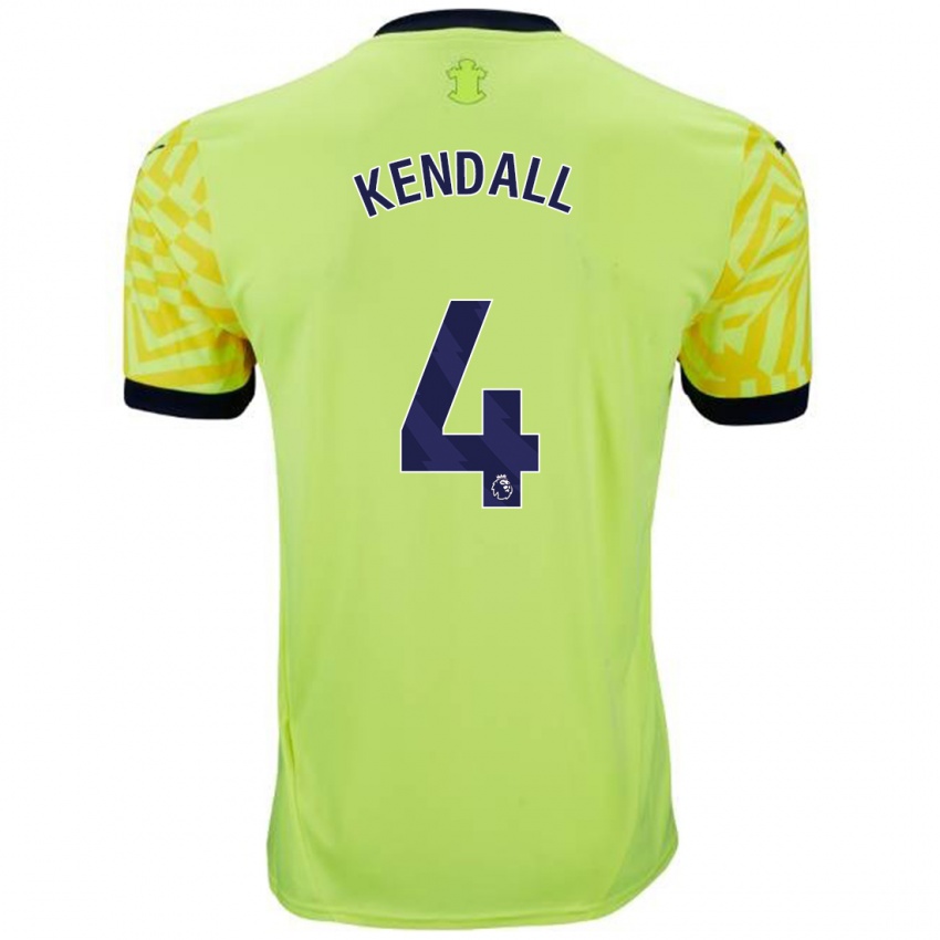 Damen Lucia Kendall #4 Gelb Auswärtstrikot Trikot 2024/25 T-Shirt Österreich